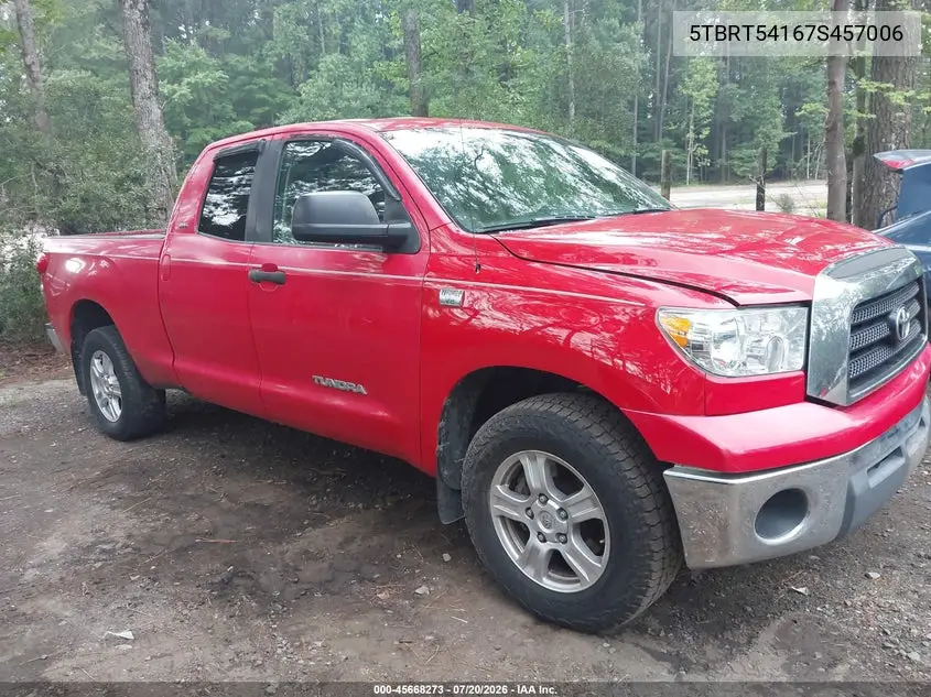 2007 Toyota Tundra Sr5 4.7L V8 VIN: 5TBRT54167S457006 Lot: 45668273