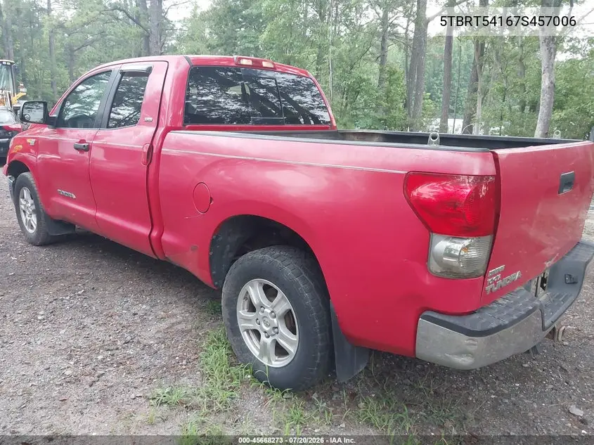 2007 Toyota Tundra Sr5 4.7L V8 VIN: 5TBRT54167S457006 Lot: 45668273