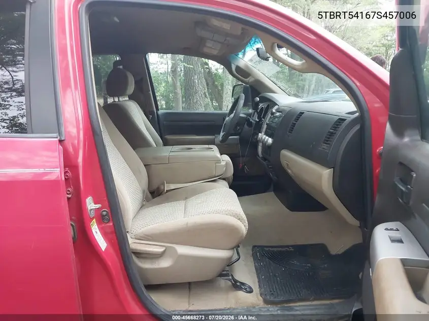 2007 Toyota Tundra Sr5 4.7L V8 VIN: 5TBRT54167S457006 Lot: 45668273