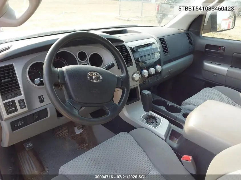 2008 Toyota Tundra Double Cab/Double Cab Sr5 VIN: 5TBBT54108S460423 Lot: 30094716