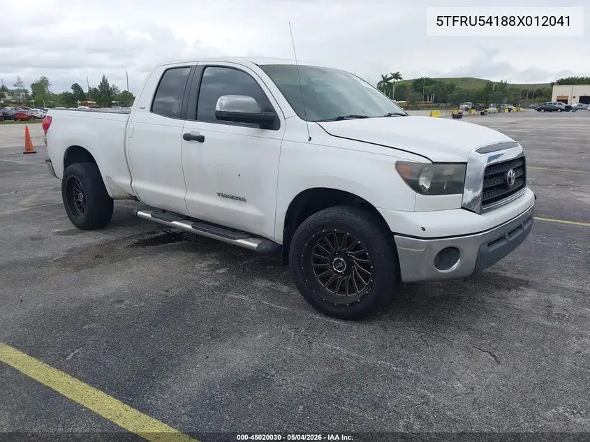 5TFRU54188X012041 2008 Toyota Tundra Sr5 V6