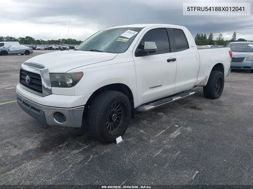 5TFRU54188X012041 2008 Toyota Tundra Sr5 V6
