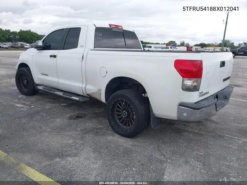 5TFRU54188X012041 2008 Toyota Tundra Sr5 V6