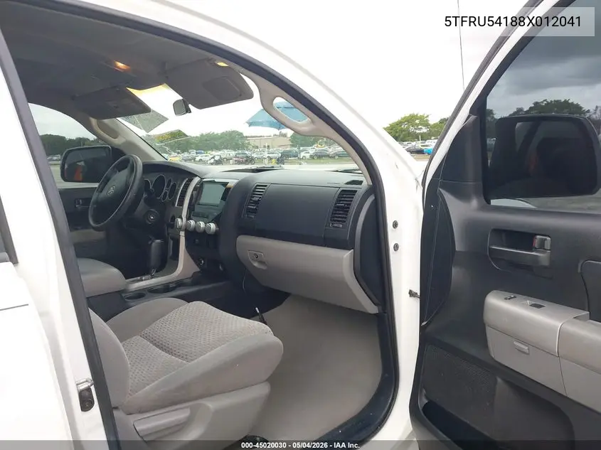 5TFRU54188X012041 2008 Toyota Tundra Sr5 V6