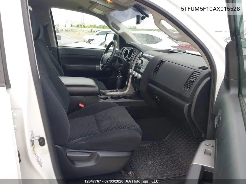 2010 Toyota Tundra Double Cab Sr5 VIN: 5TFUM5F10AX015528 Lot: 12647767