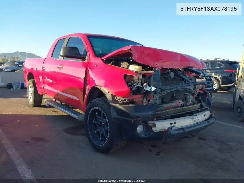 5TFRY5F13AX078195 2010 Toyota Tundra Grade 5.7L V8