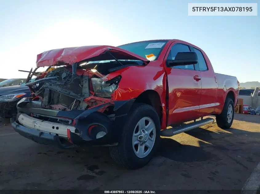 5TFRY5F13AX078195 2010 Toyota Tundra Grade 5.7L V8