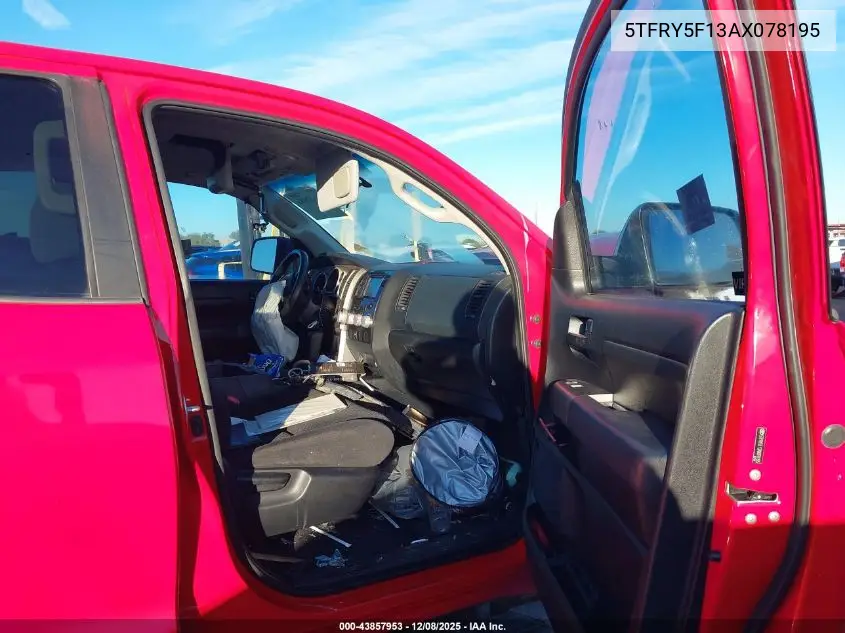 5TFRY5F13AX078195 2010 Toyota Tundra Grade 5.7L V8