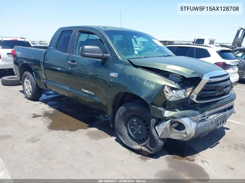 2010 Toyota Tundra Grade 5.7L V8 VIN: 5TFUW5F15AX128708 Lot: 45554477