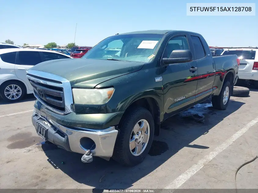 2010 Toyota Tundra Grade 5.7L V8 VIN: 5TFUW5F15AX128708 Lot: 45554477