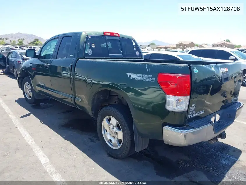 2010 Toyota Tundra Grade 5.7L V8 VIN: 5TFUW5F15AX128708 Lot: 45554477