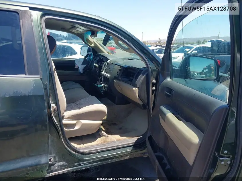 2010 Toyota Tundra Grade 5.7L V8 VIN: 5TFUW5F15AX128708 Lot: 45554477