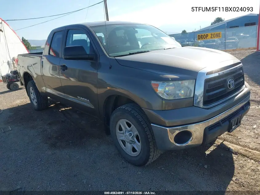 2011 Toyota Tundra Grade 4.6L V8 VIN: 5TFUM5F11BX024093 Lot: 45624891