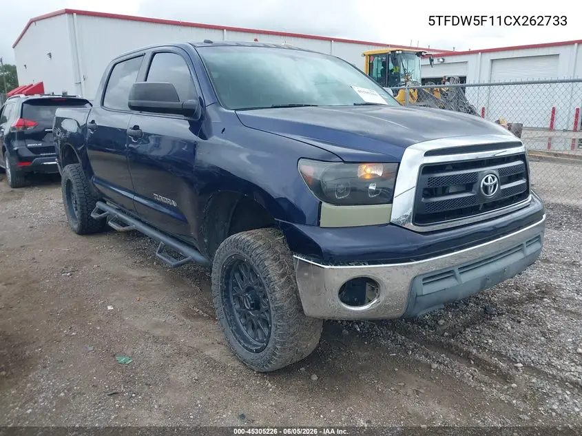 5TFDW5F11CX262733 2012 Toyota Tundra Grade 5.7L V8