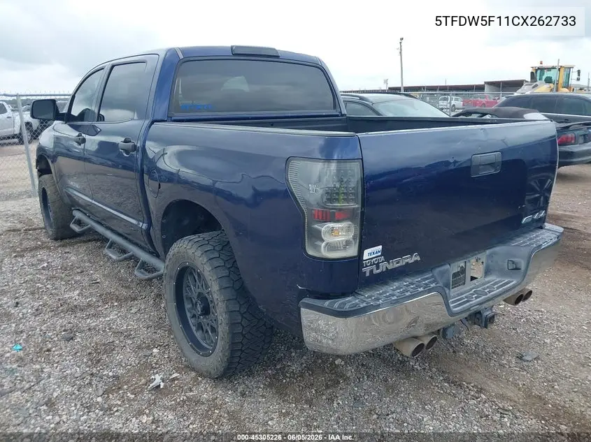 5TFDW5F11CX262733 2012 Toyota Tundra Grade 5.7L V8