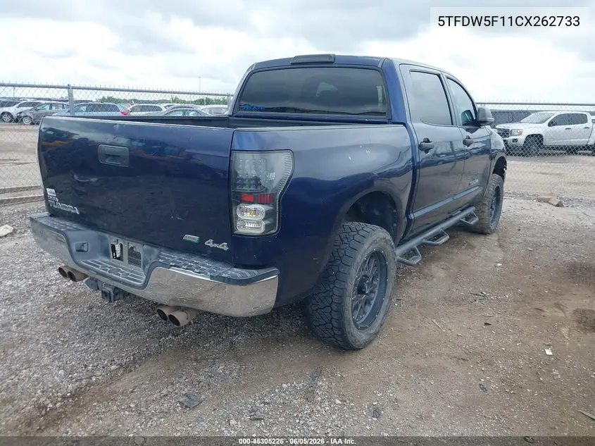 5TFDW5F11CX262733 2012 Toyota Tundra Grade 5.7L V8