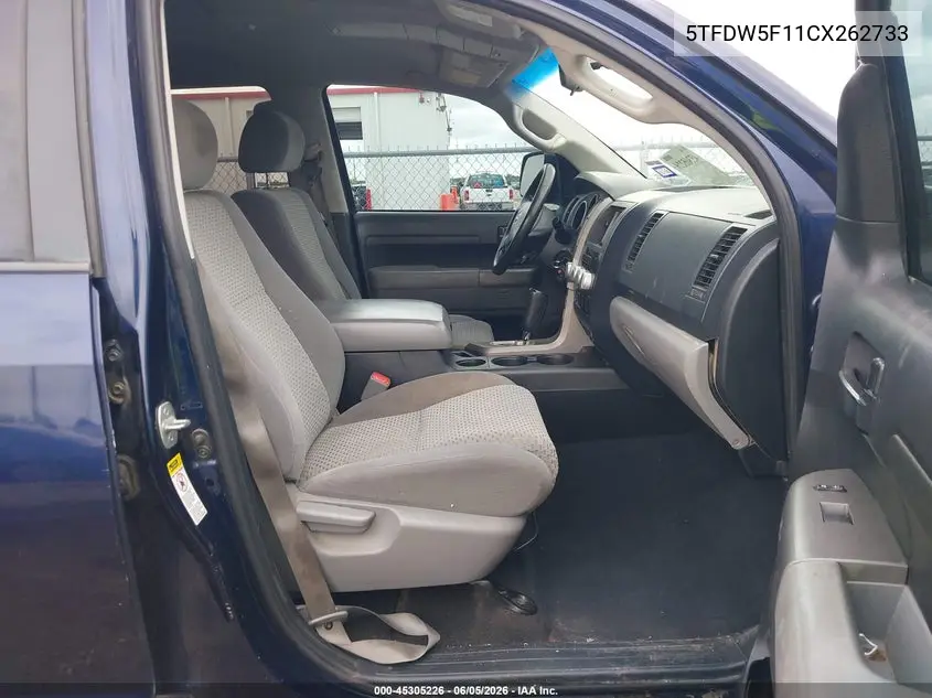 5TFDW5F11CX262733 2012 Toyota Tundra Grade 5.7L V8