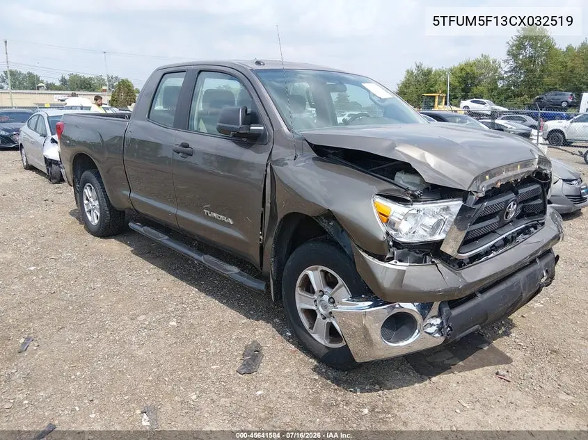 2012 Toyota Tundra Grade 4.6L V8 VIN: 5TFUM5F13CX032519 Lot: 45641584