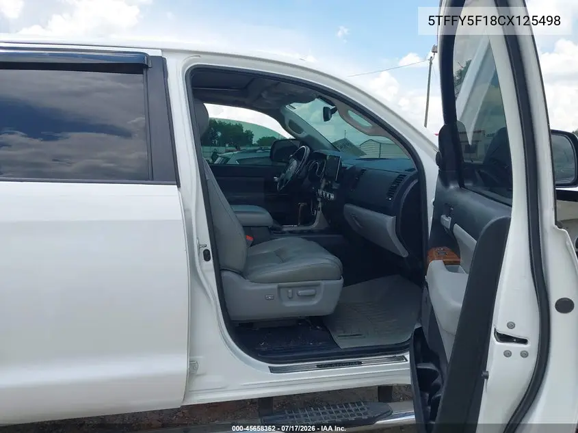 2012 Toyota Tundra Limited 5.7L V8 VIN: 5TFFY5F18CX125498 Lot: 45658362