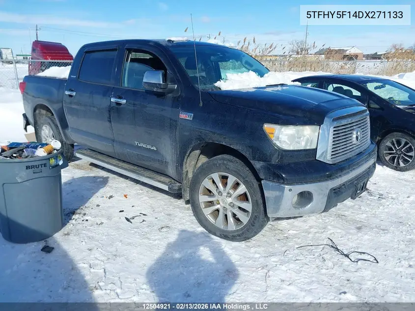 2013 Toyota Tundra Crewmax Ltd/Platinum VIN: 5TFHY5F14DX271133 Lot: 12504921