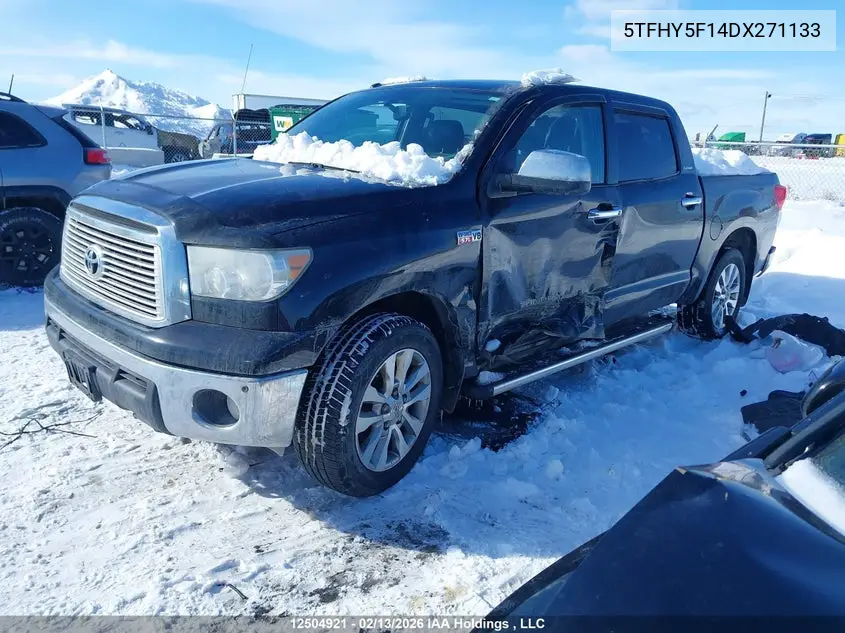 2013 Toyota Tundra Crewmax Ltd/Platinum VIN: 5TFHY5F14DX271133 Lot: 12504921