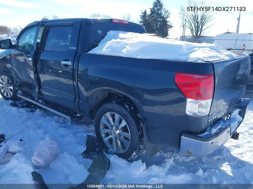 2013 Toyota Tundra Crewmax Ltd/Platinum VIN: 5TFHY5F14DX271133 Lot: 12504921