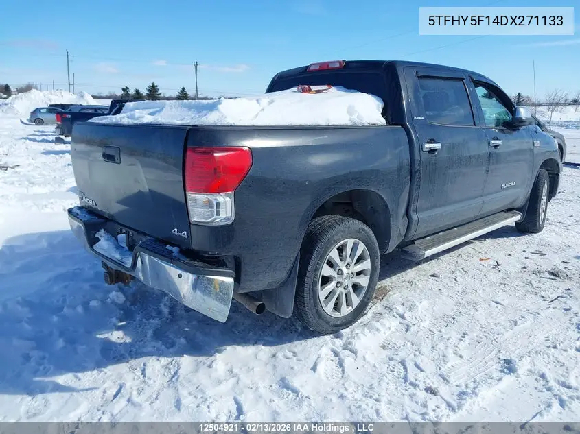 2013 Toyota Tundra Crewmax Ltd/Platinum VIN: 5TFHY5F14DX271133 Lot: 12504921