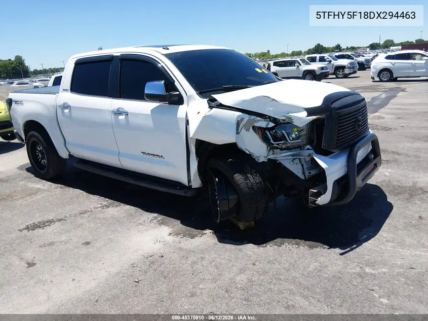 2013 Toyota Tundra Limited 5.7L V8 VIN: 5TFHY5F18DX294463 Lot: 45375910