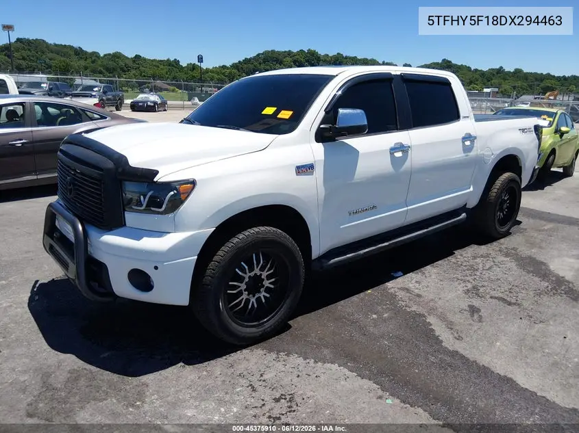 2013 Toyota Tundra Limited 5.7L V8 VIN: 5TFHY5F18DX294463 Lot: 45375910