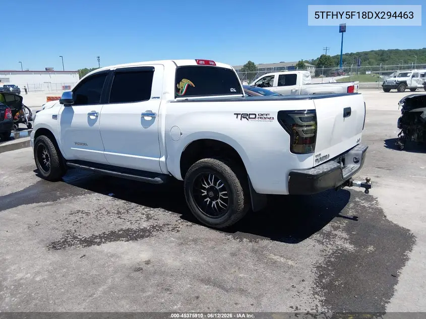 2013 Toyota Tundra Limited 5.7L V8 VIN: 5TFHY5F18DX294463 Lot: 45375910