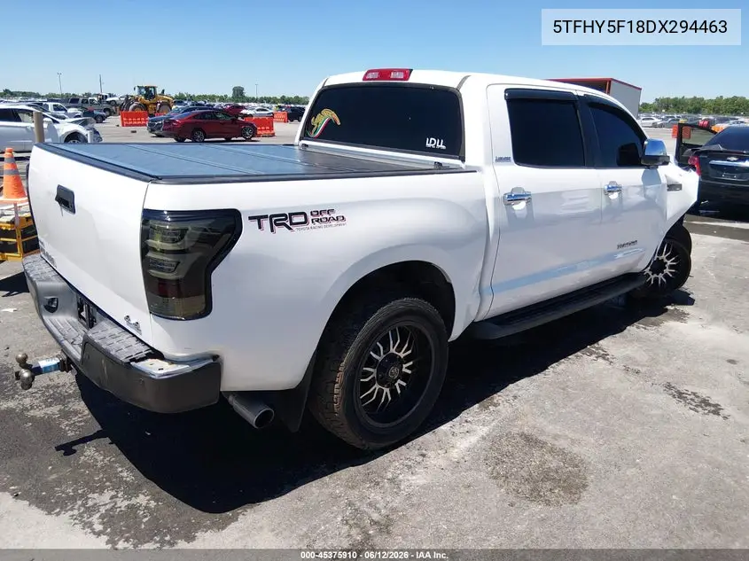 2013 Toyota Tundra Limited 5.7L V8 VIN: 5TFHY5F18DX294463 Lot: 45375910