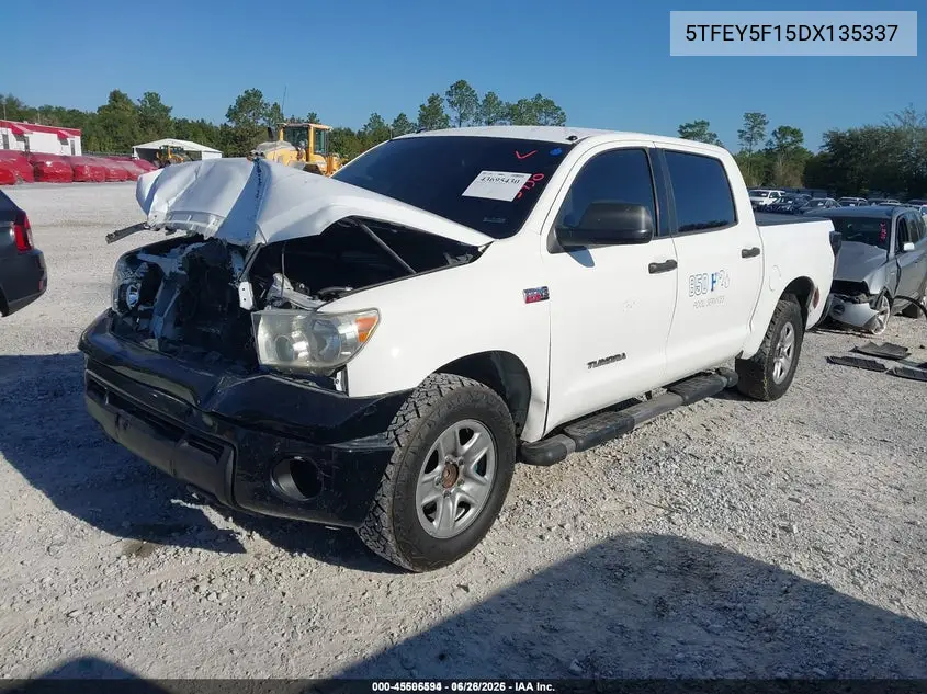 5TFEY5F15DX135337 2013 Toyota Tundra Grade 5.7L V8