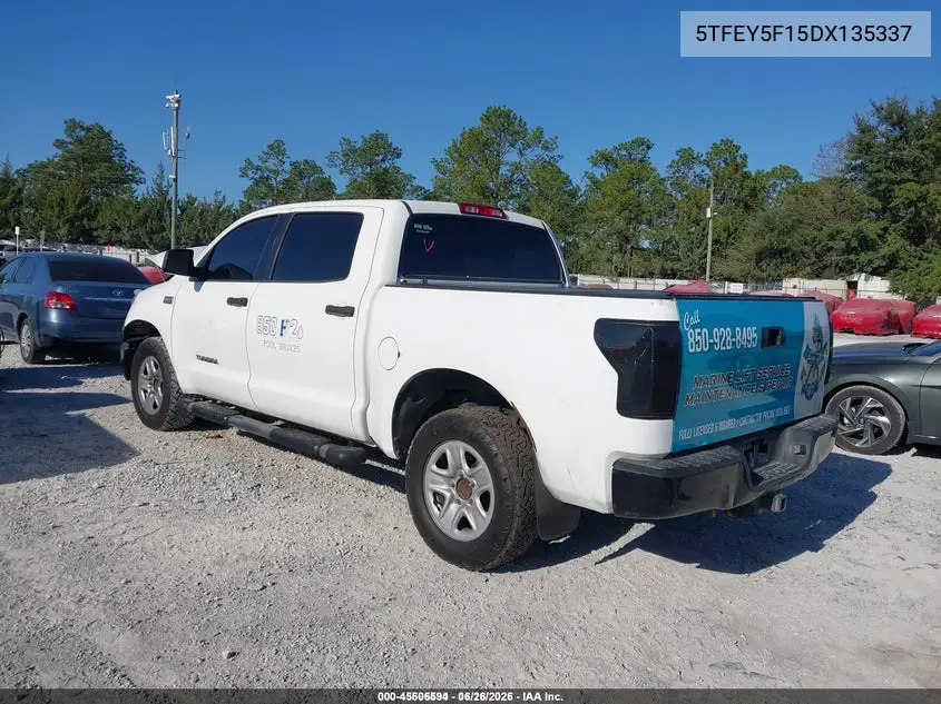 5TFEY5F15DX135337 2013 Toyota Tundra Grade 5.7L V8
