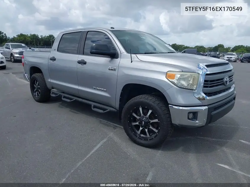 2014 Toyota Tundra Sr5 5.7L V8 VIN: 5TFEY5F16EX170549 Lot: 45659616