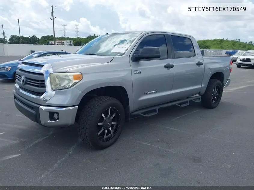 2014 Toyota Tundra Sr5 5.7L V8 VIN: 5TFEY5F16EX170549 Lot: 45659616