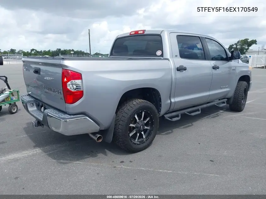 2014 Toyota Tundra Sr5 5.7L V8 VIN: 5TFEY5F16EX170549 Lot: 45659616