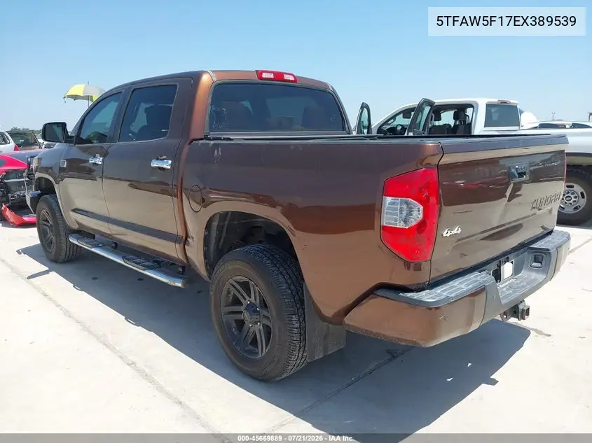 2014 Toyota Tundra 1794 5.7L V8 VIN: 5TFAW5F17EX389539 Lot: 45669889