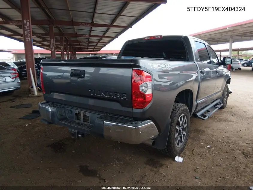 2014 Toyota Tundra Sr5 5.7L V8 VIN: 5TFDY5F19EX404324 Lot: 45690562