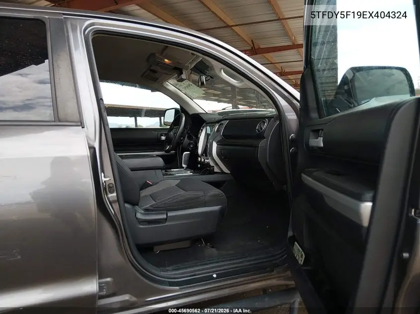 2014 Toyota Tundra Sr5 5.7L V8 VIN: 5TFDY5F19EX404324 Lot: 45690562