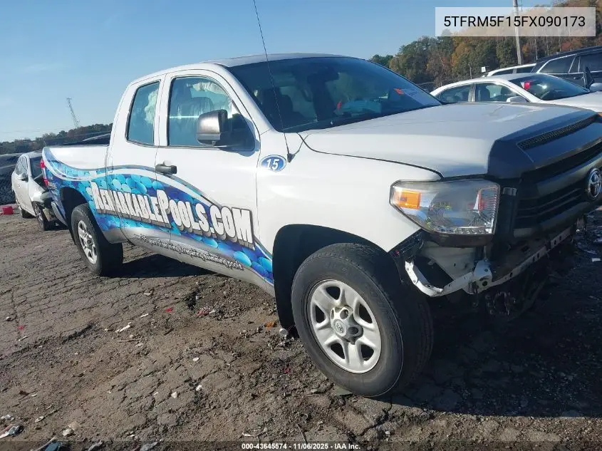5TFRM5F15FX090173 2015 Toyota Tundra Sr 4.6L V8