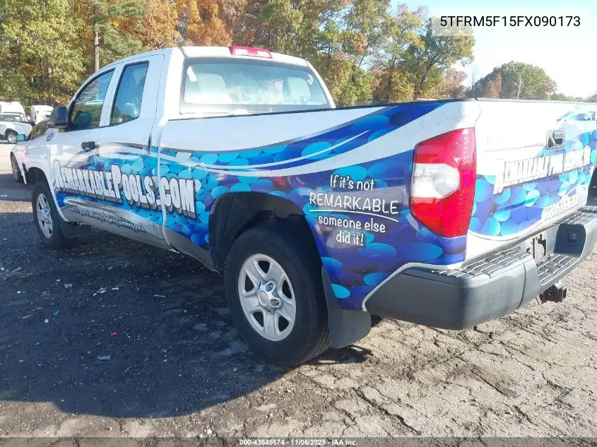 5TFRM5F15FX090173 2015 Toyota Tundra Sr 4.6L V8