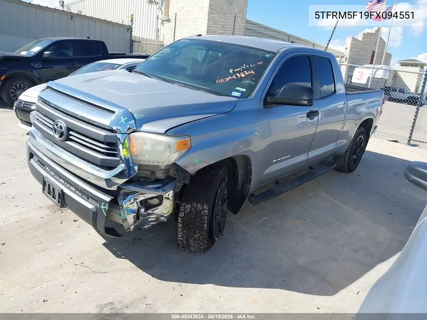 2015 Toyota Tundra Sr5 4.6L V8 VIN: 5TFRM5F19FX094551 Lot: 45343824