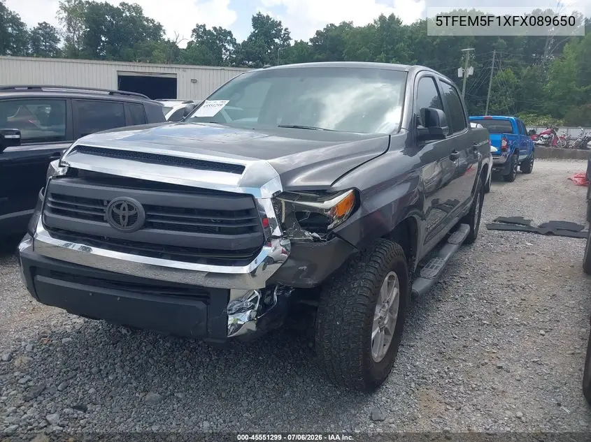 2015 Toyota Tundra Sr5 4.6L V8 VIN: 5TFEM5F1XFX089650 Lot: 45551299