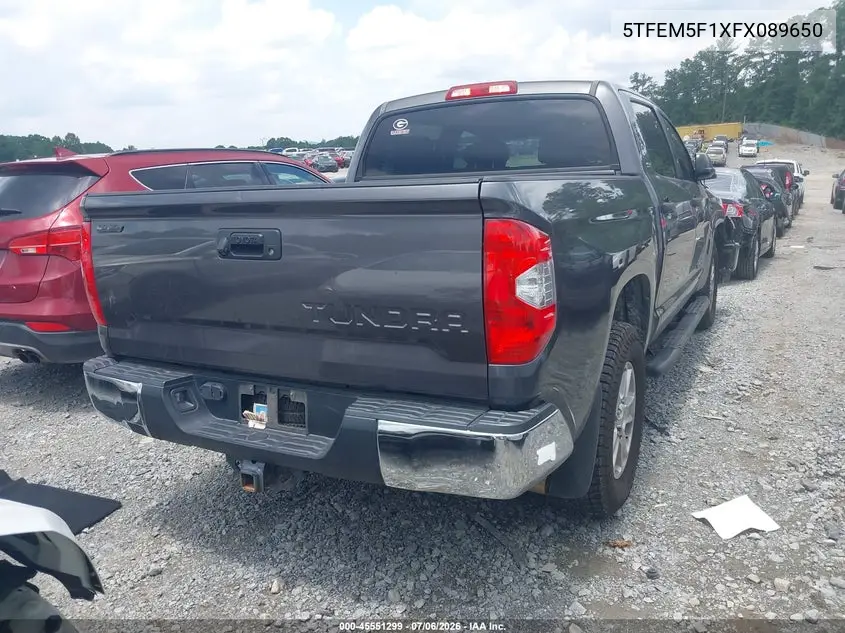 2015 Toyota Tundra Sr5 4.6L V8 VIN: 5TFEM5F1XFX089650 Lot: 45551299