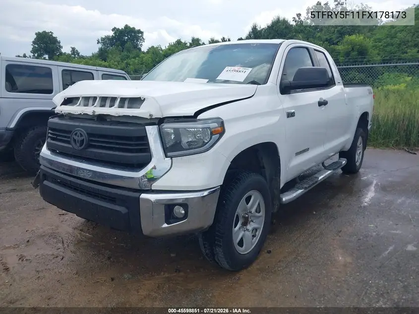 2015 Toyota Tundra Sr5 5.7L V8 VIN: 5TFRY5F11FX178173 Lot: 45598851