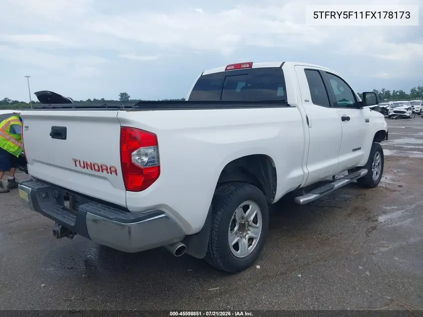 2015 Toyota Tundra Sr5 5.7L V8 VIN: 5TFRY5F11FX178173 Lot: 45598851