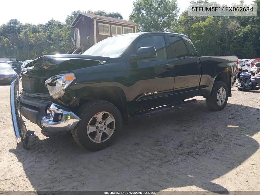 2015 Toyota Tundra Sr5 4.6L V8 VIN: 5TFUM5F14FX062634 Lot: 45665957