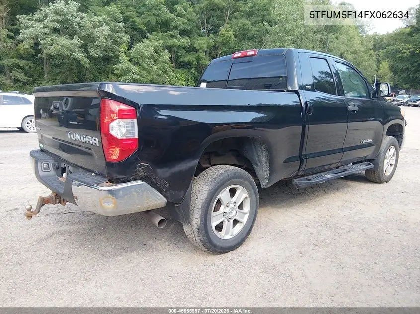 2015 Toyota Tundra Sr5 4.6L V8 VIN: 5TFUM5F14FX062634 Lot: 45665957