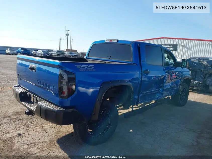 2016 Toyota Tundra Sr5 5.7L V8 VIN: 5TFDW5F19GX541613 Lot: 45560575