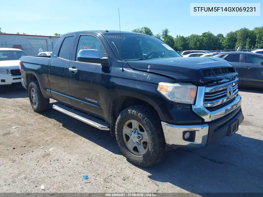 2016 Toyota Tundra Sr5 4.6L V8 VIN: 5TFUM5F14GX069231 Lot: 45566587